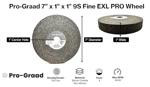 EXL PRO Deburring Wheel 7" x 1" x 1", 9S Fine, 50793 - style: 7" x 1" x 1" 9S Fine