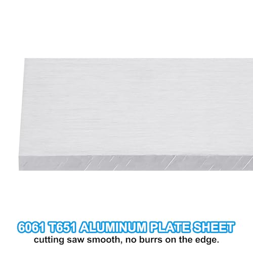 PATIKIL 6061 T651 Aluminum Sheet Metal 4 x 0.98 x 1/4(0.236") Inch 3Pcs Flat Plain Aluminum Plate Covered Stock with Protective Film, Heat Rectangle 6MM for Lndustry Crafting - size: 4" x 1" x 1/4"