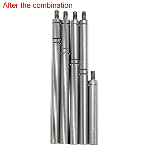 Dial Indicator Extension Stem Rod 4.5mm Diameter M2.5 Thread (A Set) - style: A SET