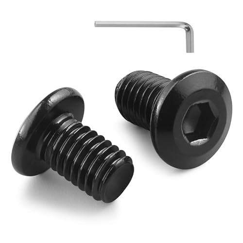 20Pcs 5/16-18 Bolt, 5/16-18 x 1/2" Flat Head Hex Socket Cap Screws, 304 Stainless Steel 18-8 Furniture Bolts, Black Zinc Finish, Full Thread (with Hex Spanner) - size: 5/16x1/2