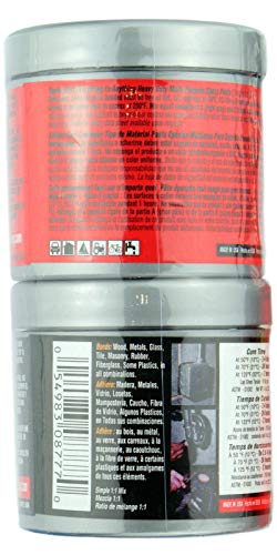 PC Products PC-7 Epoxy Adhesive Paste, Two-Part Heavy Duty, 1/2lb in Two Cans, Charcoal Gray 87770 - size: 1/2 lb in Two Cans