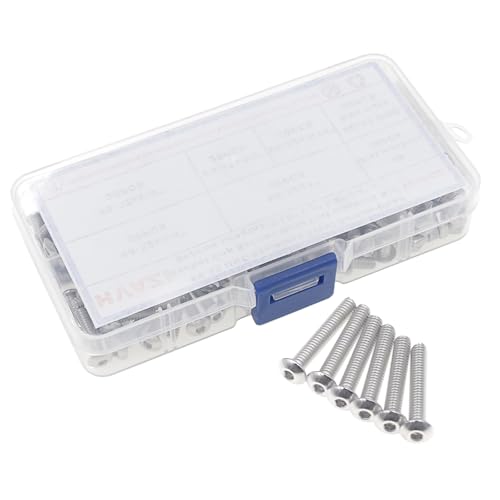 #8-32 UNC 304 SS Button-Head Socket Cap Screws, Nuts & Washers Kit - size: #8-32 UNC