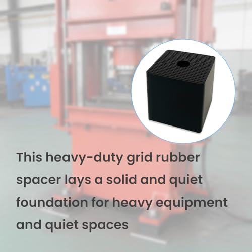 4 Pack 2×2×2 Inch Thick Rubber Anti-Vibration Pads & Shock Absorbing Pads - size: 50X50X50mm