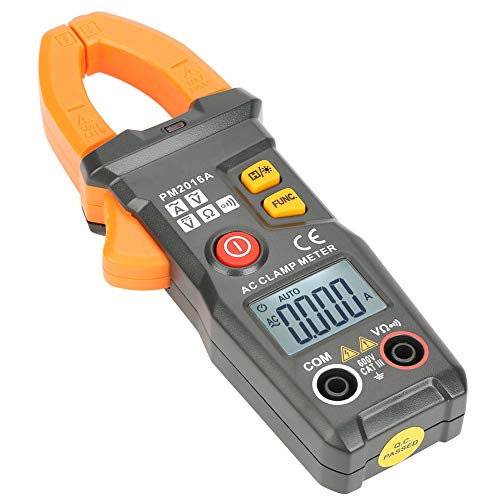 Jeanoko Digital Meter Multimeter, PEAKMETER PM2016A/S Digital Clamp Multimeter 6000 Counts AC Volt Amp Ohm Hz Meter(PM2016A)