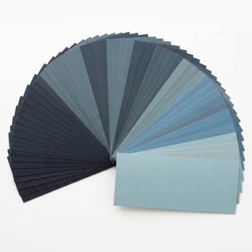 60 Pcs Sandpaper Assortment 80-5000 Grit, 9 x 3.6 Wet Dry Sandpaper Sheets, Sand Paper for Wood Furniture Finishing, Metal Sanding, Automotive Polishing and Crafts