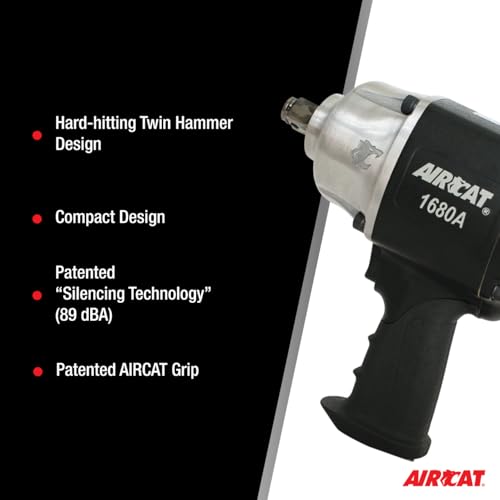 AIRCAT 1680-A 3/4" Impact Wrench - style: Standard Anvil