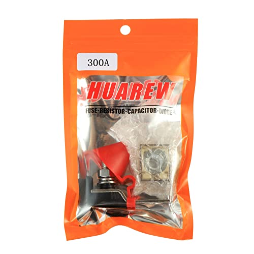 300 AMP MRBF Terminal Block Fuse Holder Single Stud 5/16" (M8) Compact Rated Battery Fuse 300A - size: 300A
