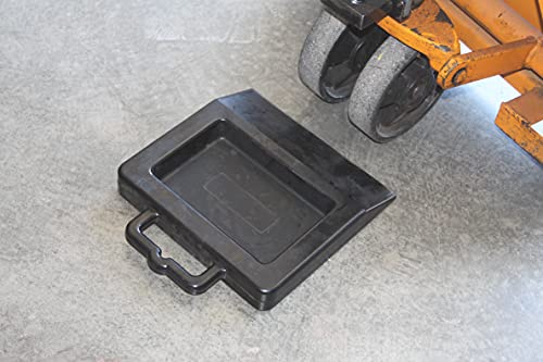 Pallet Jack Wheel Chock Heavy Duty Rubber Stopper with Anti-Slip Base for Trailer, Truck & Warehouse – Prevent Rolling During Transport – 5 lb Wheel Block