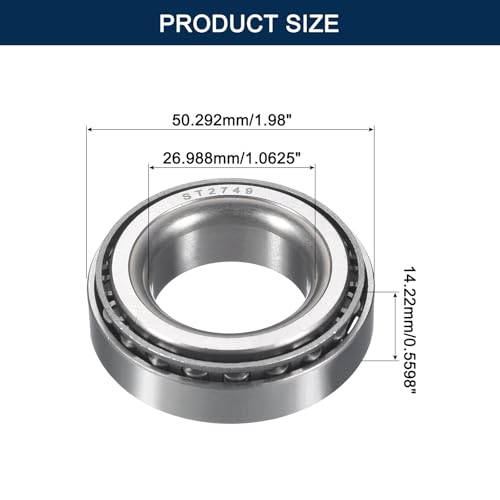 2 Pack ST2749 Tapered Roller Bearing Cone and Cup Set - size: ST2749