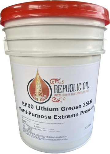 Republic Oil EP00 Extreme Pressure Multi Purpose Lithium Grease, 35 lb Pail