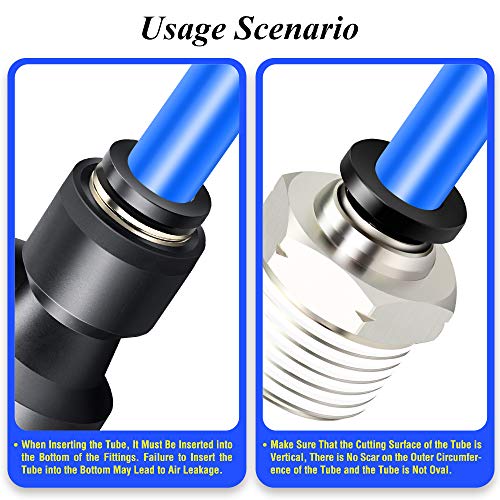 TAILONZ PNEUMATIC Blue 3/8 Inch od 10 Meters PU Air Tubing Kit Pipe Hose Air Line Tubing Or Fluid Transfer Pneumatic tubing (3/8 PU Tube) - color: Blue