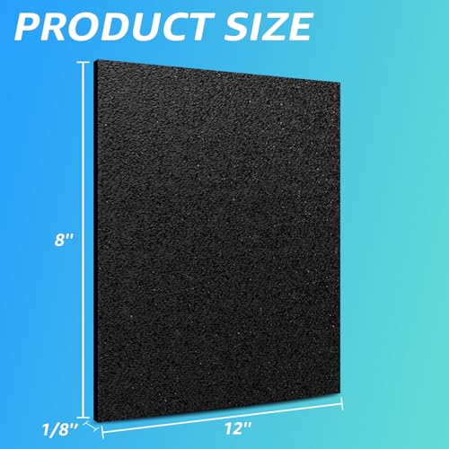 Art3d ABS Plastic Sheets, 1/8" Thick, Rigid Textured, 2-Pack of 8 x 12" - size: 8" x 12", 3mm Thick