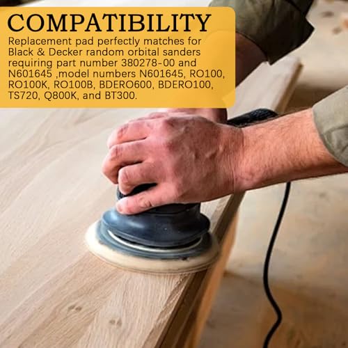 380278-00 Replacement Sander Pad & Sanding Discs for Black & Decker