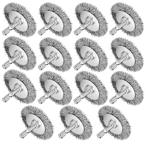 2 Inch Wire Brushes for Drill, 15 Pieces
