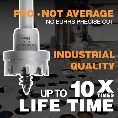 TCT Hole Cutter 1-3/4" Carbide Tipped 5mm Depth SS Iron Steel - size: 45mm | 1-3/4", style: Single Pack