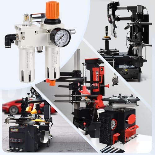 1/4" NPT Tire Changer Oil Water Separator, Air Filter Pressure Regulator