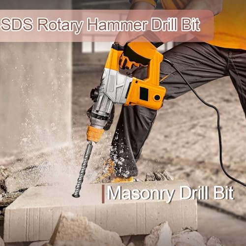 1-3/16" x 39.3" (30 x1000mm) SDS Plus Masonry Drill Bit, Rotary Hammer Bit - size: 1-3/16 inch ( 30mm ), style: 39.3 inch / 1000mm Length