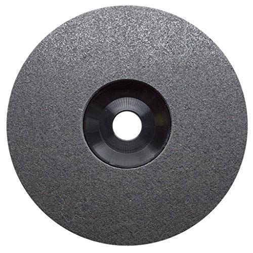 Benchmark Abrasives 7" Diameter Surface Preparation Non Woven Discs with 7/8" Arbor for Die Grinder Surface Grinding Polishing Burr Finish Rust Paint Removal (Pack of 5) - (Gray)