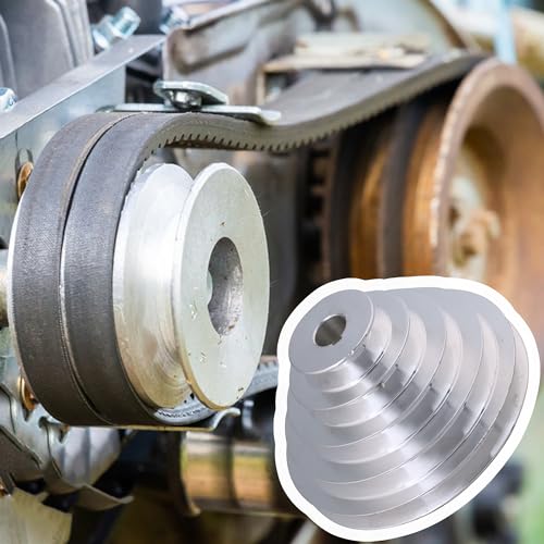5 Stepped Pulley 20mm Bore | Aluminum Cone Pulley | 6mm Keywayed - size: 20MM BORE