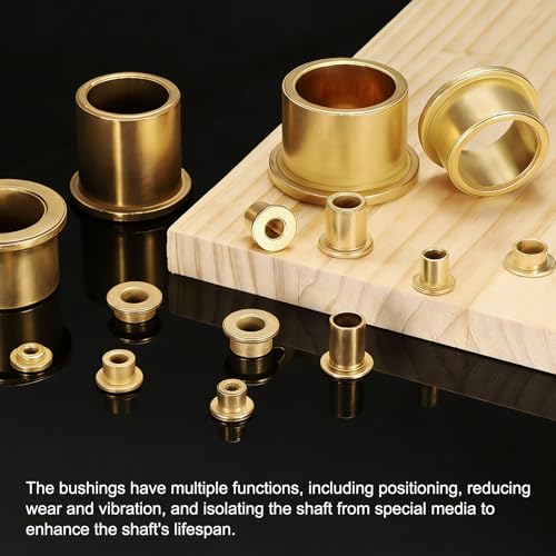 uxcell Flange Sleeve Bearings, 20mm Bore x 26mm OD x 25mm Length - size: 20x26x25mm