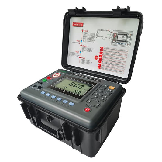 10KV Digital Insulation Meter Insulation Resistance Tester and megohmmeters High Voltage Resistance Multimeter with Absorption Ratio and Polarization Index Measurement