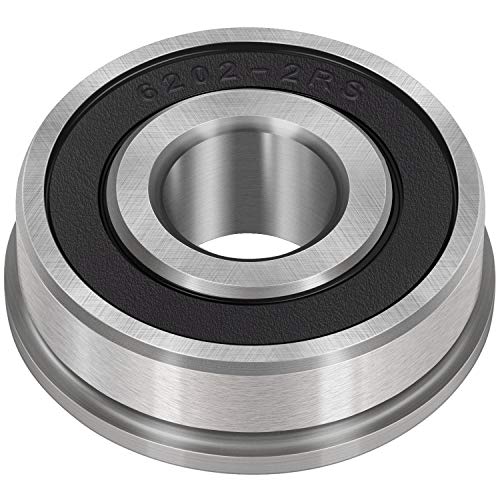 10Pcs Flanged Ball Bearings ID 5/8" x OD 1-3/8" for Lawn Mower, Wheelbarrows, Carts & Hand Trucks Wheel Hub, Alternative to Snapper, JD, MTD, Marathon AYP Etc, Deep Groove Ball Bearing - size: ID 5/8" x OD 1-3/8"