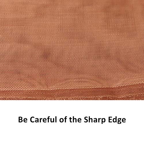 99.9% Pure Copper Wire 40 Mesh- 12.5" x 38" Dense Filter Screen Mesh