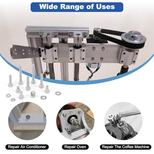 640Pcs Metric M3 Hex Socket Head Cap Screws Assortment Kit, M3x 6/8/10/12/16/20/25/30mm Internal Hex Drive Allen Bolts Nuts and Washers Set Kit, 304 Stainless Steel, Fully Threaded, Pitch: 0.5mm