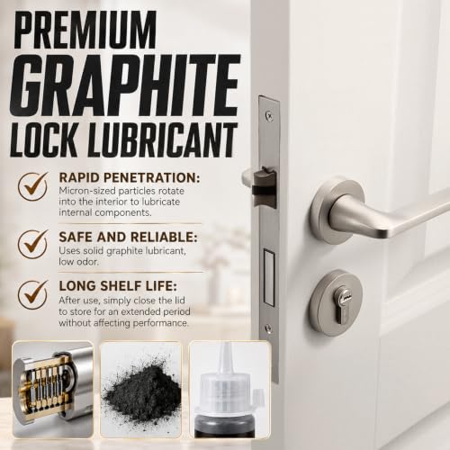 Graphite Powder for Locks, Graphite Lubricant 120ml