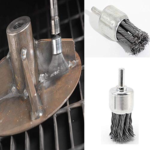 9 Pack Wire Wheels Brush for Drill, - Sizes 0.8" 1" 1.2", Wire End Brush
