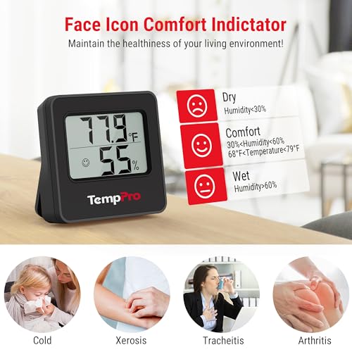 TempPro TempAir 3 Pack Hygrometer Indoor Thermometer for Home - size: Indoor Thermometer