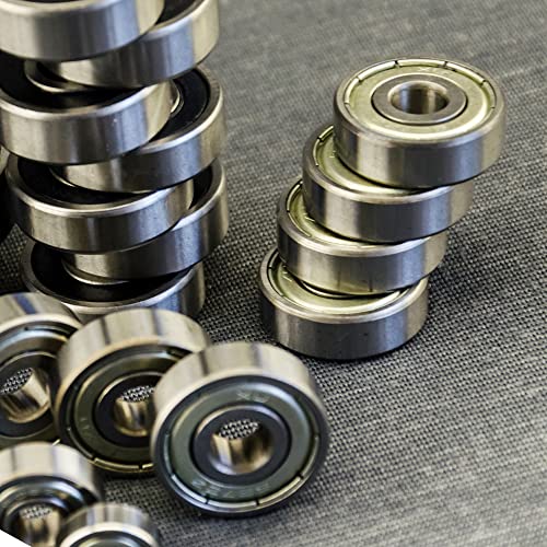 uxcell Deep Groove Ball Bearings Double Sealed 10mm x 22mm x 6mm Carbon Steel Bearing 2pcs - size: 10 mm x 22 mm x 6 mm