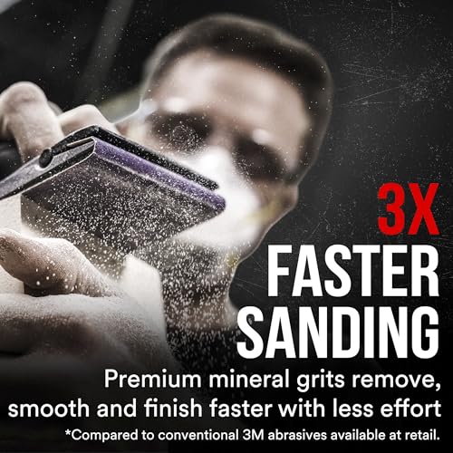 3M Pro Grade Precision Faster Sanding Sheets, 220 Grit, 11 x 9 in (20 Pack) - size: 20