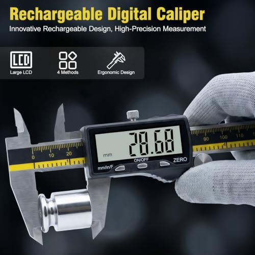 Effix Rechargeable Digital Caliper 12in - size: 12in