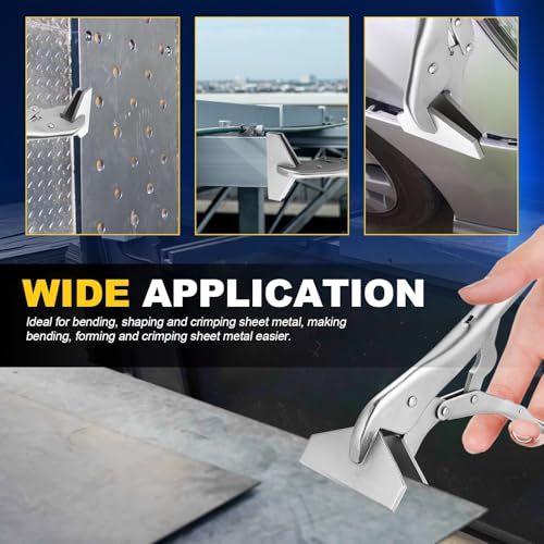 DASBET 10" Locking Sheet Metal Clamp Heavy Duty Sheet Metal Grip Tool