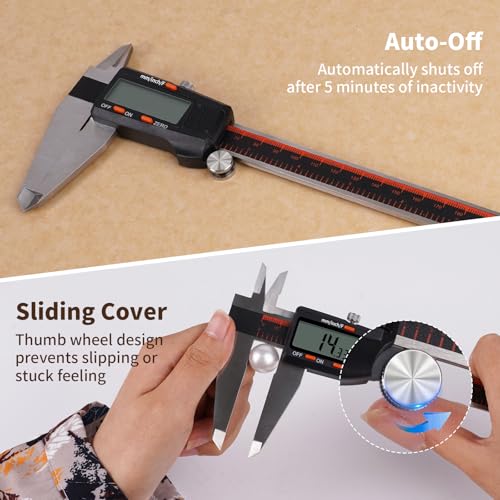 HARDELL Digital Caliper 12 Inch, Large LCD Screen Caliper Measuring Tool - size: 12 Inch