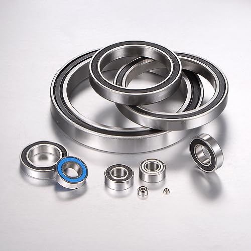 uxcell 10pcs 6704-2RS Deep Groove Ball Bearings, Chrome Steel Double Rubber Sealed Bearing 20mm x 27mm x 4mm - size: 20mm x 27mm x 4mm