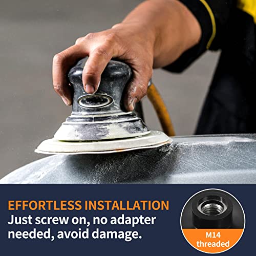 Pomsare 80 PCS Angle Grinder Sanding Discs, 5 Inch Hook & Loop Pad Kit - style: Reinforced 5 Inch 83 PCS