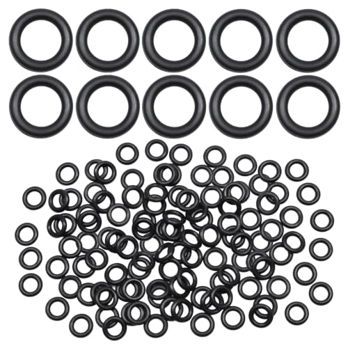EASYEAH 200Pcs Nitrile Rubber O Rings, 1/4" ID, 3/8" OD, 5/64" Width - size: 1/4" ID, 3/8" OD