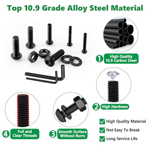 676PCS M2 Hex Socket Screw Assortment Kit, M2x4/6/8/10/12/16/20/25mm - size: M2 676pcs 2