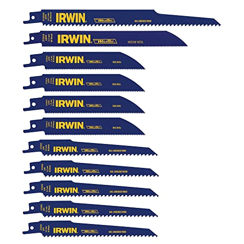 Irwin Tools IRWIN Reciprocating Saw Blades Set, 11-Piece (4935496)