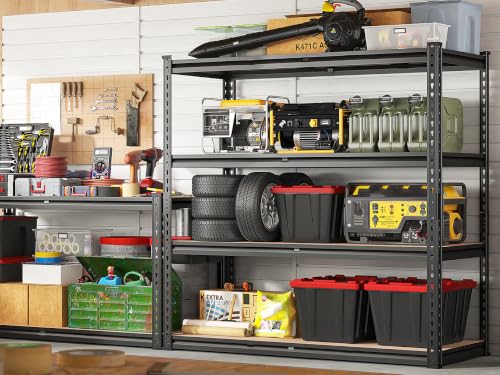 REIBII 2000LBS Storage Shelves,4-Tier Adjustable Garage Shelving for Pantry - size: 20"D x 40"W x 60"H