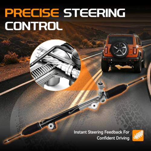 BRTEC 22-277 Hydraulic Power Steering Rack and Pinion Assembly 2WD - color: 22-277