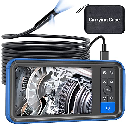 Dual Lens Endoscope with Light, Teslong MS450 Automotive Mechanic Borescope - size: 16.5FT