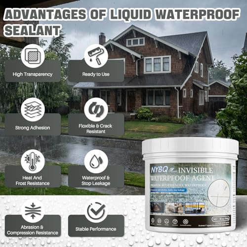 Invisible Waterproof Agent 18oz,Waterproof Sealant Indoor & Outdoor Use - size: 18OZ