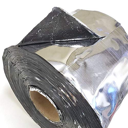4" W x 50' L Aluminum Heavy Duty Foil Synthetic Polymer Adhesive Body Repair Tape Trailer Roof RV Truck (Manus Products)