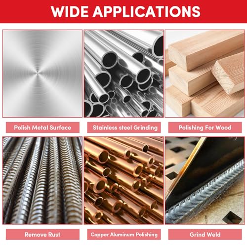 12 Pack Wire Wheel for Angle Grinder, 4-1/2" Heavy Duty Carbon Steel Knotted Wire Brush, 5/8"-11 Arbor, Rapid Rust Removal & Polishing, Angle Grinder Wheel Brush Combo Set