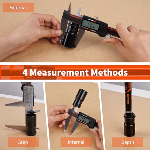 HARDELL Digital Caliper 12 Inch, Large LCD Screen Caliper Measuring Tool - size: 12 Inch