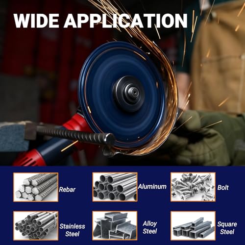 2 PCS 4 1/2 inch Metal Cutting Discs, 5000+ Cuts Diamond Cut Off Wheel for Steel, Rebar, Iron and Stainless Steel, 0.05 Inch Thick Cutting Disc for 7/8" Angle Grinder (2 PCS 4 1/2 inch) - size: 2 PCS 4 1/2