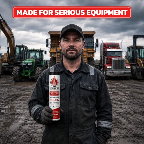 Red High Temp #2 Grease 10 x14oz Lithium Complex Multi-Purpose |Chassis | Wheel Bearings| Tacky | EP2 | Extreme Pressure | 5th Wheels | Agrilculture | Construction